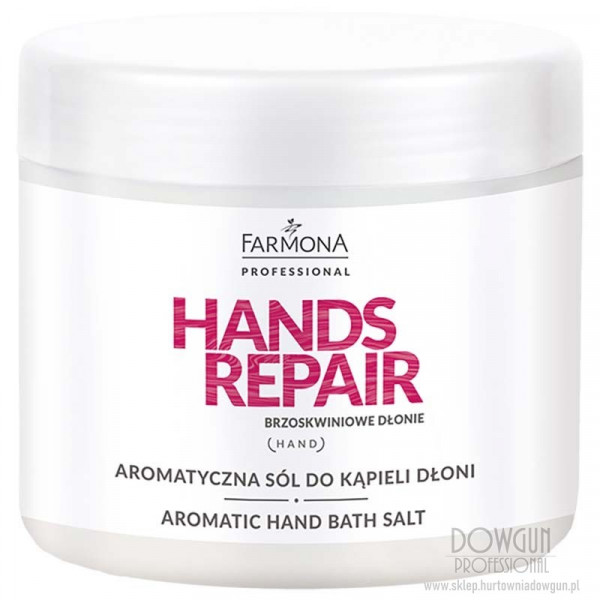 Aromatyczna sól do kąpieli dłoni HANDS REPAIR -500g- Farmona Professional