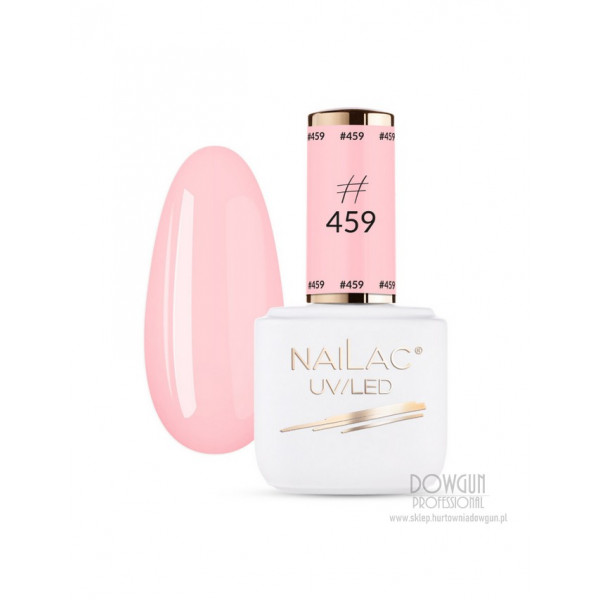 #459 różowy lakier hybrydowy -7ml- NaiLac